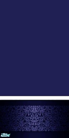 Sims 2 — Set Caligraphia - night blue by kibanahnah — From a set of 14 walls, with a shiny low part. Enjoy!