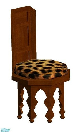 Sims 2 — Merokkan Living Desk Chair by RhondaBlonda — A living room suite in Merokkan style. Made of teak wood. 