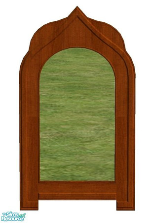 Sims 2 — Merokkan Living Mirror  by RhondaBlonda — A living room suite in Merokkan style. Made of teak wood. 