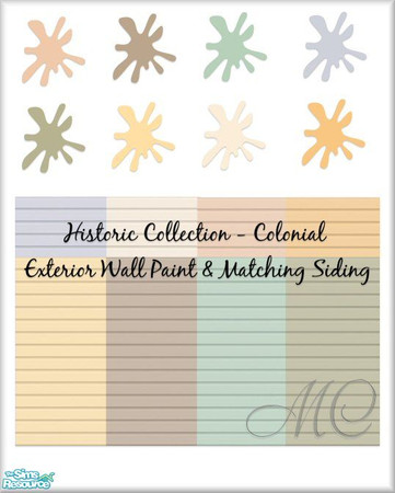 Sims 2 — Colonial Exterior Set by mistresscris — Created by MistressCris.