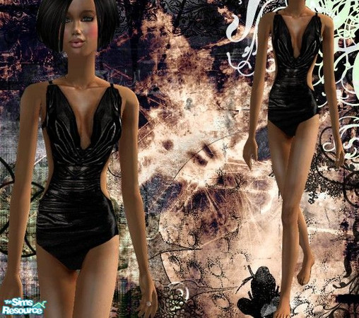 Sims 2 — Crazy Chic Swimwears - Black by wwendy — category: swimwears color: black