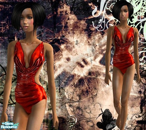 Sims 2 — Crazy Chic Swimwears - Red by wwendy — category: swimwears color: red