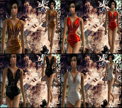 Sims 2 — Crazy Chic Swimwears by wwendy — 4 chic and charming swimwears for your teen girls...
