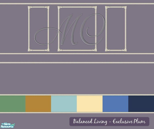 Sims 2 — Balanced Living - Exclusive Plum by mistresscris — Created by MistressCris.