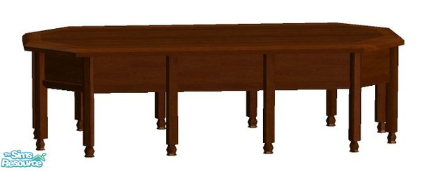 Sims 2 — Merokkan Living Coffe Table by RhondaBlonda — A living room suite in Merokkan style. Made of teak wood. 