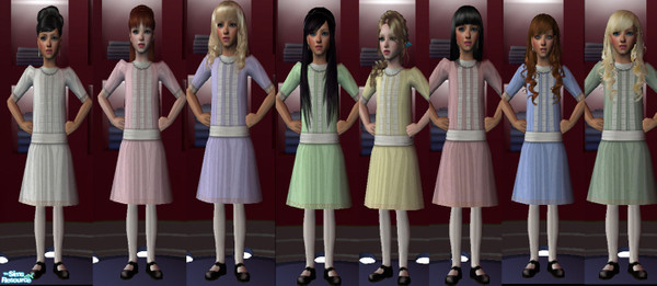 Sims 2 — Victorian Lace Dress by giasims — Here is a Victorian style dress for girls. I got a little carried away with