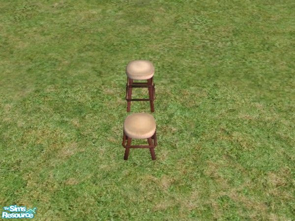 Sims 2 — Buntah short stool to Maxis barstool match - Buntahstool Creammatch by wee_butterfly — Buntah made such nice