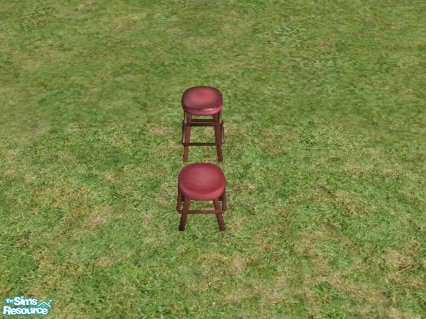 Sims 2 — Buntah short stool to Maxis barstool match - Buntahstool Pinkmatch by wee_butterfly — Buntah made such nice