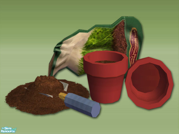 Sims 2 — Garden Shed Compost and Pots - Rec 01 by Shakeshaft — Part of a set to create a Garden Potting Shed for your