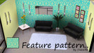 Sims 3 — Light blue Feature pattern-By chanellle by chanellle — light blue and cream Feature pattern By chanellle :))