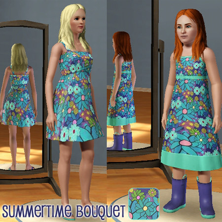 Sims 3 — Summertime Bouquet by lizholsimer — This flower pattern is nice for decorating your home or for giving clothing