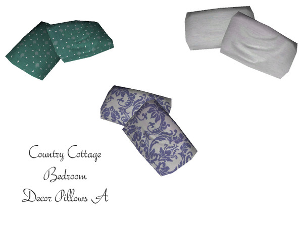 Sims 3 — Country Cottage Bedpillows A by wolfspryte — part of the Country Cottage Bedroom Collection by wolfspryte for