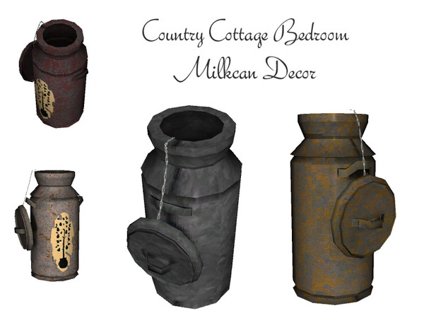 Sims 3 — Country Cottage Addon Decor Milkcan by wolfspryte — part of the Country Cottage Bedroom Collection by wolfspryte