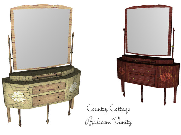 Sims 3 — Country Cottage Mirrored Vanity by wolfspryte — part of the Country Cottage Bedroom Collection by wolfspryte for