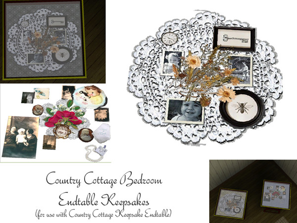 Sims 3 — Country Cottage Endtable Keepsakes by wolfspryte — part of the Country Cottage Bedroom Collection by wolfspryte