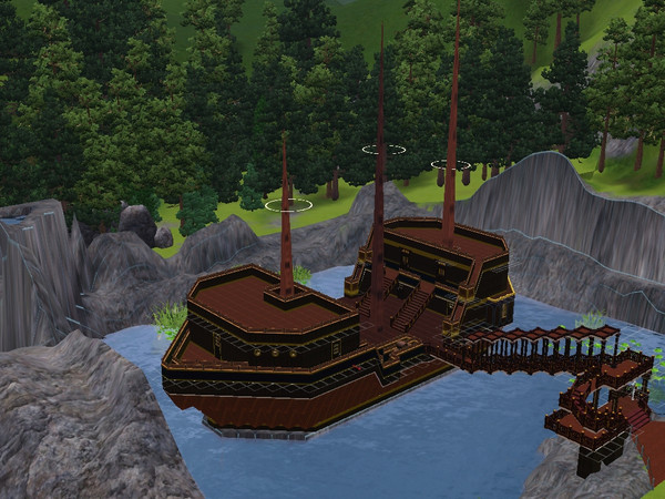 Sims 3 — Durmstrang ship by simstardeluxe1 — A home away from home for the Durmstrang Elite, or a home for the elitist