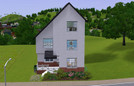 Sims 3 — The Charles - A Mini Starter Home by lisfyre — A small, 3 storey traditional house with 1 bedroom, 1 bath, loft