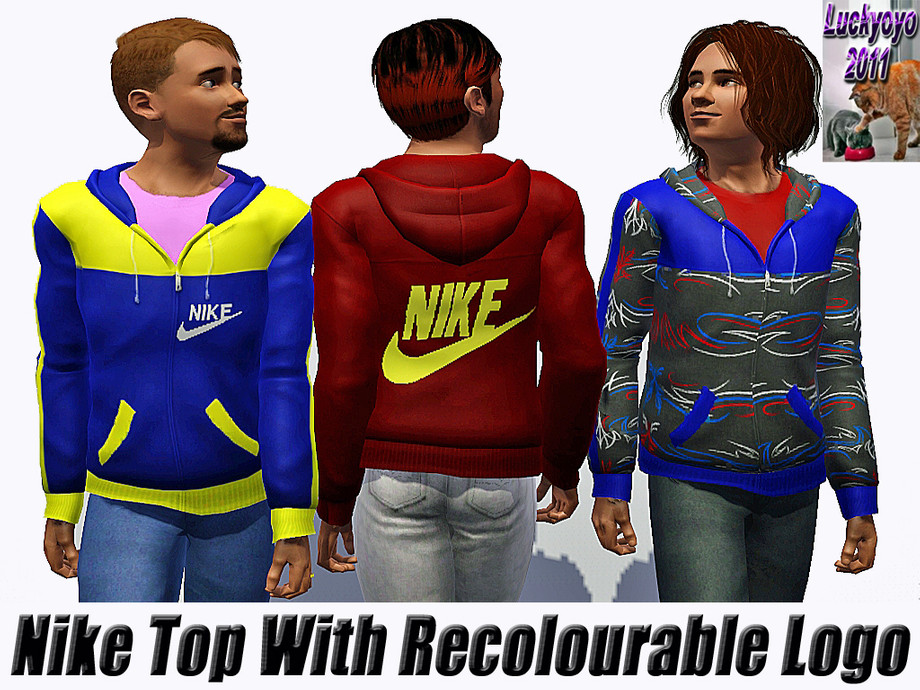The Sims Resource - Nike Top - By Luckyoyo.
