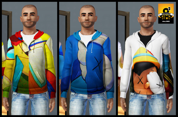 Sims 3 — Kaws Jacket by Doggxxx — o2disegno - Kaws Jacket * Not recolorable