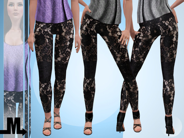 Sims 3 — I Can't Explain - Bottom by miraminkova — Look great and feel comfortable with this extraordinary lace leggings.