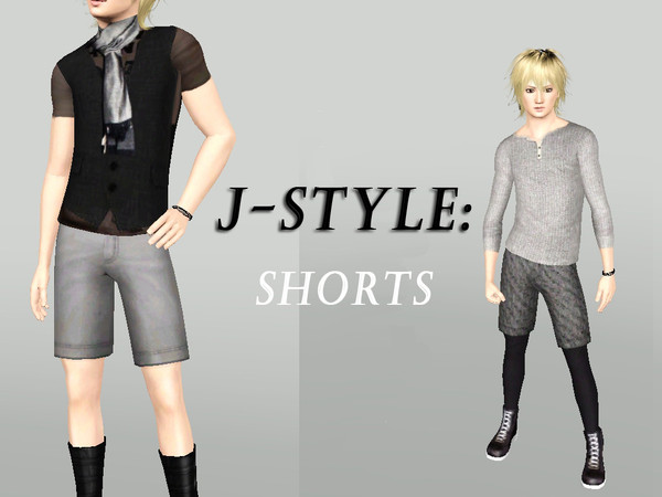 Sims 3 — am J-Style Shorts by _aya_ — These stylish shorts is a must for any sim fashionista!