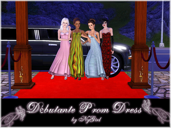 Sims 3 —  by Nygirl08 — A simple and elegant but perfect dress for any Teen girl to feel like a princess on her big day.