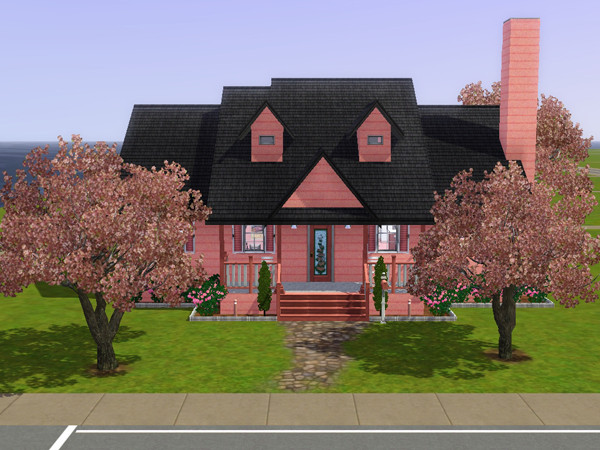 Sims 3 — 2 Pink Lane by lizholsimer — This is #2 Pink Lane that I built for the Neighborly Sims 3 Monopoly World project.