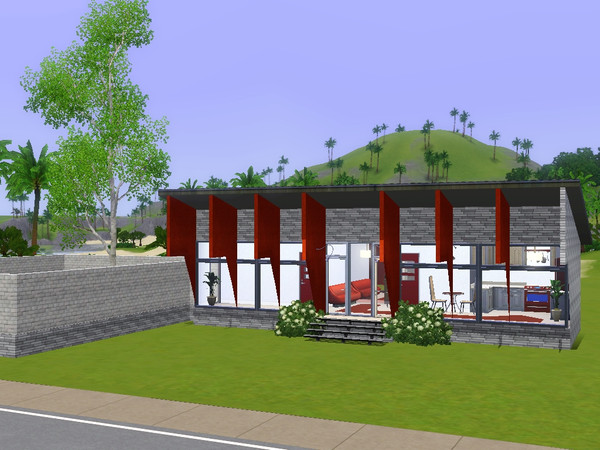 Sims 3 — Rocket by shimmshaw2 —  I was messing around with CFE and roofs, and ended up with this ridiculous 1 bed/ 1 bath