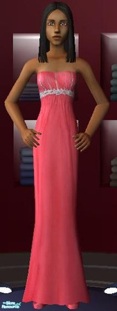 Sims 2 — Formal Strapless Dresses for Teens - Pink by lifedancer2 — Enjoy!