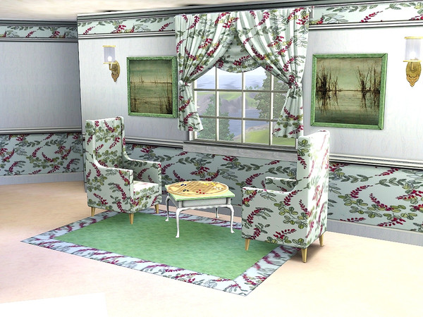 Sims 3 — marcorse_tamarisk pattern by marcorse — Curved tamarisk fronds in a gentle allover pattern.