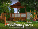 Sims 3 — Redwood Fence Additions by AppleFall — I actually made these fences ages ago, before fences were recolourable!