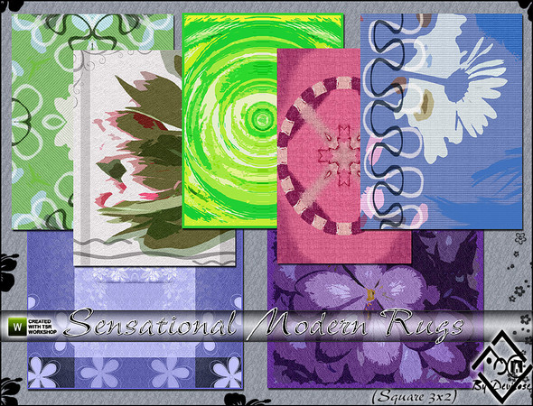 Sims 3 — Sensational Modern Rugs by Devirose — by Devirose TSRSA-The design of rugs is of my original digital creation.-7