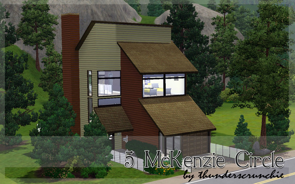 Sims 3 — 5 McKenzie Circle by thunderscrunchie — This 3 bed/3 bath home is for those who don't want to trade their modern