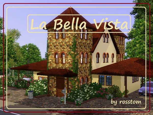 Sims 3 — La Bella Vista by rosstom — Magnifica vista per questa villetta fuori citta'. Con ogni comodita', piacevolmente