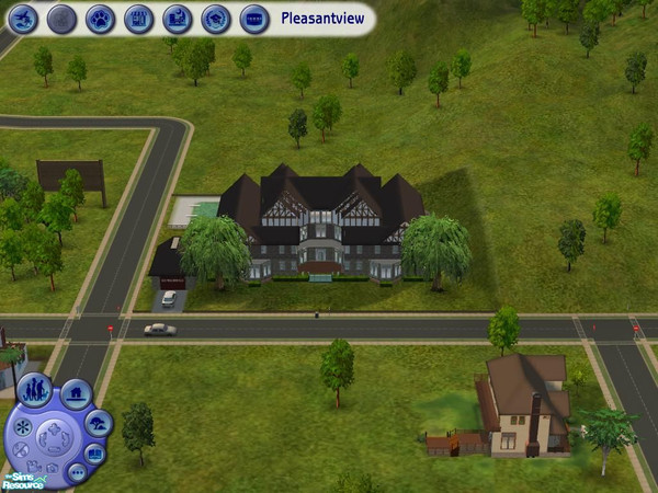 Sims 2 — Pleasantview Manor by Prickett952 — A modern luxurious Manor house, that includes 3 large bedrooms, 2 large