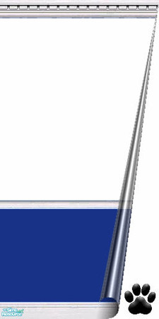 Sims 2 — Dolphin Cove - Walls & Floors - White & Dk Blue Wall by MinnieMinPin — 