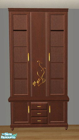 Sims 2 — PB Kitchen Recolors brown - Cabinet by ShinoKCR — Updated on Nov. 08 2008 - Textures for New Mesh with slots