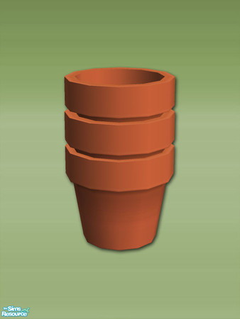 Sims 2 — Garden Shed Plant Pot Stacked - Mesh by Shakeshaft — Part of a new mesh set to create a Garden Potting Shed for