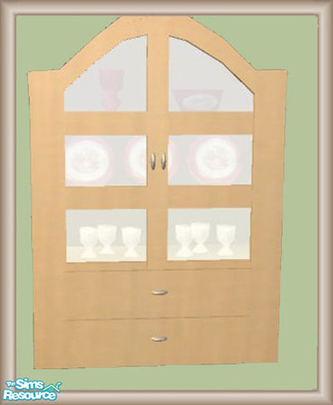 Sims 2 — Verona Livingroom - Cabinet by MysticVelvet — 