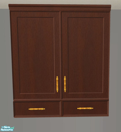 Sims 2 — PB Kitchen Recolors brown - Cupboard Doors and Drawers by ShinoKCR — Updated on Nov. 08 2008 - new Texture