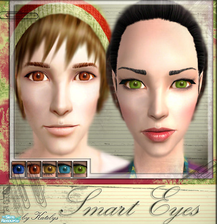 Sims 2 — The Smart Eyes set by TSR Archive — A collection of 5 realistic eyes. Add your sims a smart look!