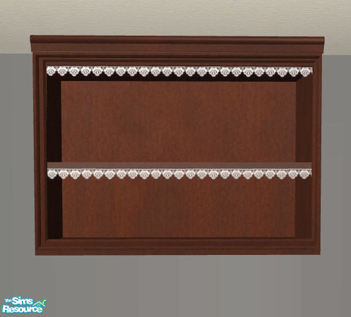 Sims 2 — PB Kitchen Recolors brown - Cupboard shelf by ShinoKCR — Updated on Nov. 08 2008 - new Texture for the new mesh