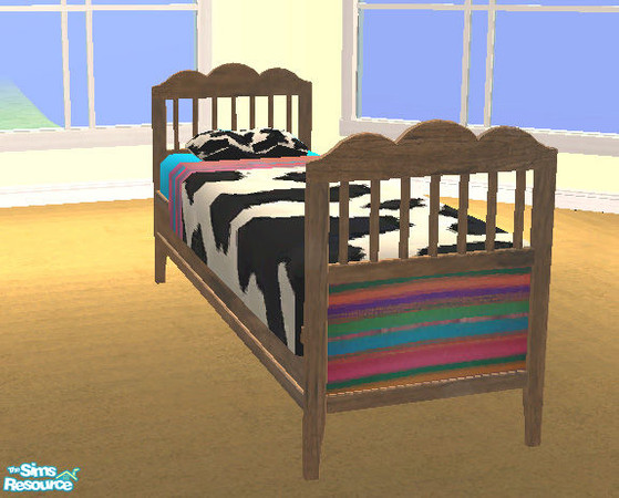 Sims 2 — Texture Challenge 75 - nursery/kids set - Sh-hansensinglebed-recolour by selina012 — Part of my recoloured set