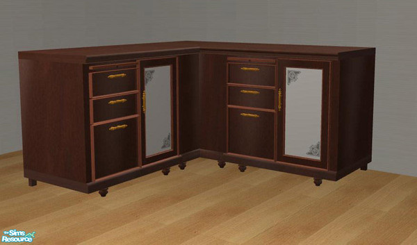 Sims 2 — PB Kitchen Recolors brown - Counter Door Glass by ShinoKCR — Updated on Nov. 08 2008 - new Texture