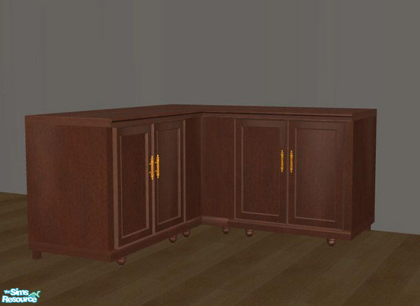 Sims 2 — PB Kitchen Recolors brown - Counter Doors by ShinoKCR — Updated on Nov. 08 2008 - new Texture