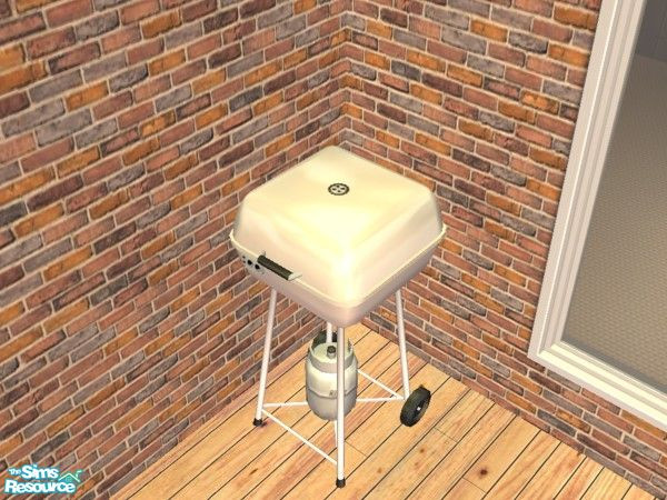 Sims 2 — TC75 Outdoor Set - Luvs10s Tc75 Metalkettlebbq by luvs10s — Recolour of Maxis Brandname Metal Kettle BBQ using