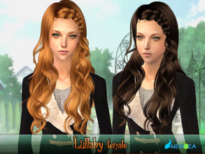 Sims 2 — NewSea SIMS2 Hair J063f Lullaby by newsea — A long stylish curly hairstyle in various colors.