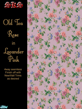Sims 2 — Old Tea Roses - Lavander Pink by 71robert13 — Let old-fashioned tea roses clamber up your walls. By: SKS