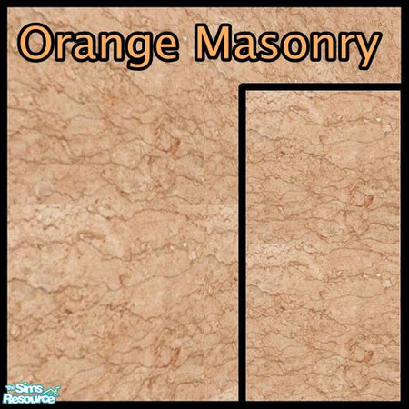 Sims 2 — Orange Masonry by ricarpin762 — this orange masonry will give the homes of their Sims look nice. 