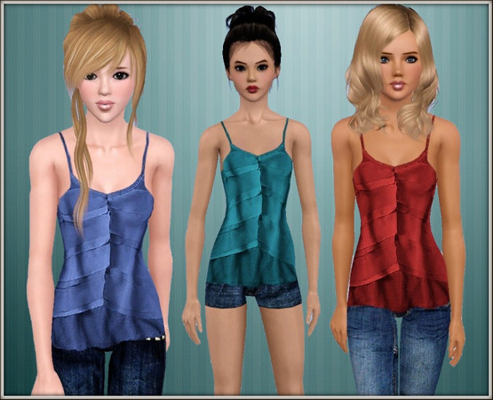 Sims 3 — Summer Top by Precious_Sims — Top for young adult-adult